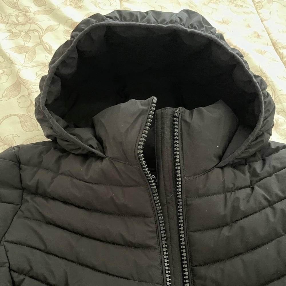 Calvin Klein Women's Black Hooded Puffer Jacket XS - Picture 4 of 11